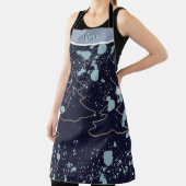 Name Marine Goldbaum Weiße Schneehütte Seehaus Schürze (InSitu)