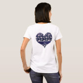 Name Marineblau Glitzer Hüte silber Caduceus T-Shirt (Schwarz voll)