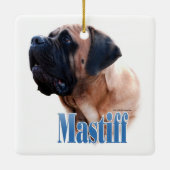 Name Mastiff (Aprikose) Keramikornament (Rückseite)