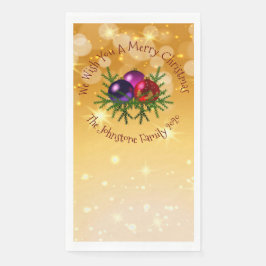 Name Matching Christmas on Gold hinzufügen Serviette