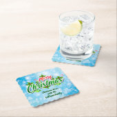 Name Matching Mercury Blue Paper Coast Untersetzer (Vor Ort)