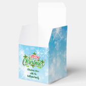 Name Matching Merry Christmas Blue Gevor Box hinzu Geschenkschachtel (Geöffnet)