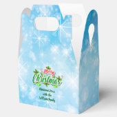 Name Matching Merry Christmas Blue Gevor Box hinzu Geschenkschachtel (Geöffnet)