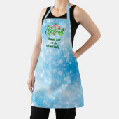 Name Matching Merry Christmas Blue hinzufügen Schürze (InSitu)