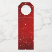 Name Matching Set Weihnachten Red Gold Tree Star h Flaschenanhänger (Rückseite)