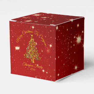 Name Matching Set Weihnachten Red Gold Tree Star h Geschenkschachtel