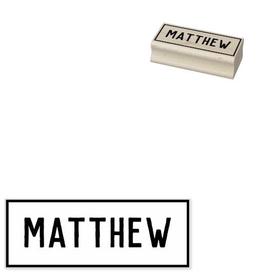 Name Matthew Gummistempel (Stempel)