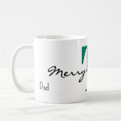 Name, May Emerald Green | Frohe Weihnachten Kaffeetasse (Links)