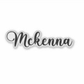 Name Mckenna — Handgeschriebene Kalligrafie Aufkleber (Vorderseite)