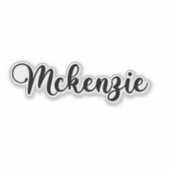 Name Mckenzie - Handgeschriebene Kalligrafie Aufkleber (Vorderseite)