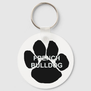 Name Mega- paw.png der französischen Bulldogge Schlüsselanhänger