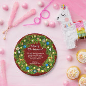 Name Message, Business Office Christmas 7" Pappteller (Party)