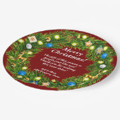 Name Message, Business Office Christmas 9" Pappteller (Schrägansicht)