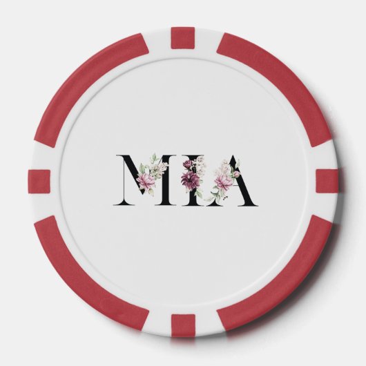 Name Mia Pokerchips (Vorderseite)