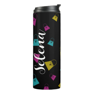 Name Mini Colorful Handtaschen Thermal Tumbler Thermosbecher