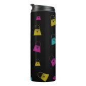 Name Mini farbenfrohe Handtaschen Thermal Tumbler Thermosbecher (Nach rechts gedreht)