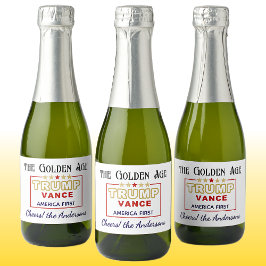 Name, Mini-Flaschen Präsident Trump, das goldene Z Schaumweinetikett