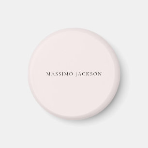 Name Minimalist Modern Schlicht Einfach Pastellfar Magnet
