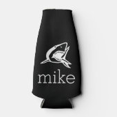 Name mit Haifisch Flaschenkühler (Vorderseite)