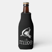 Name mit Haifisch Flaschenkühler (Flaschenvorderseite)