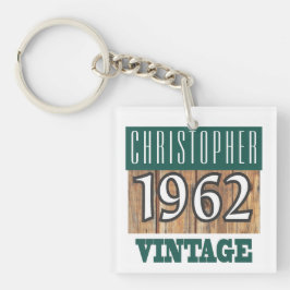 Name mit Jahr 1962 Vintager Schlüsselanhänger