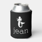 Name mit Mermaid Dosenkühler (Kanne Vorderseite)