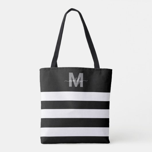 Name Mit Monogramm Tasche (Rückseite)
