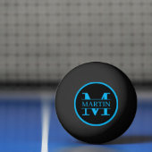 Name mit Monogramm Tischtennisball (Netto)