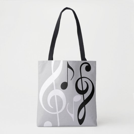 Name mit Musical Notes blk. Tasche (Vorderseite)