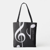 Name mit Musical Notes blk. Tasche (Rückseite)