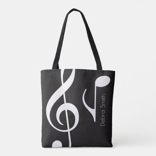 Name mit Musical Notes blk. Tasche (Rückseite)