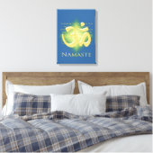 Name mit Om-Symbol Leinwanddruck (Insitu (Schlafzimmer))
