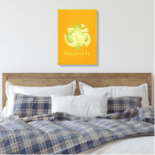 Name mit Om-Symbol Leinwanddruck (Insitu (Schlafzimmer))