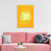 Name mit Om-Symbol Leinwanddruck (Insitu (Wohnzimmer))