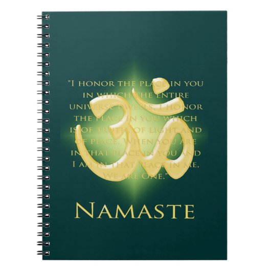 Name mit Om-Symbol Notizblock (Vorderseite)