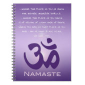 Name mit Om-Symbol Notizblock (Vorderseite)