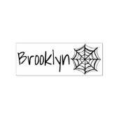 Name mit Spiderweb Cobweb Symbol Cool Halloween Gummistempel (Prägung)