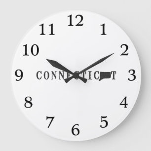 Name mit Staat-formatiertem Buchstaben anschließen Große Wanduhr