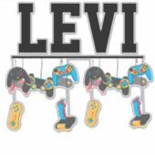 Name mit Video-Game-Controller-Aufkleber Aufkleber (Vorderseite)