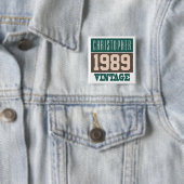 Name mit Vintager Schaltfläche Jahr 1989 Button (Beispiel)