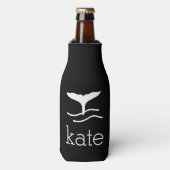 Name mit Whale-Schwanz Flaschenkühler (Flaschenvorderseite)