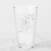 Name, Mitte Jahrhundert Snowman Happy New Year, 16 Glas (Rückseite)