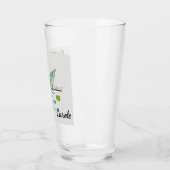 Name, Mitte Jahrhundert Snowman Happy New Year, 16 Glas (Links)