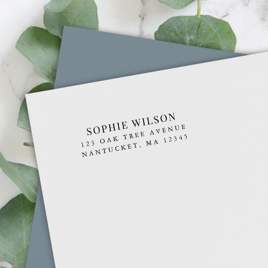 Name Moderne klassische Rücksendeadresse hinzufüge Permastempel