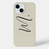 Name Moderne Monogramm-Erstkalligraphie hinzufügen Case-Mate iPhone Hülle (Rückseite)