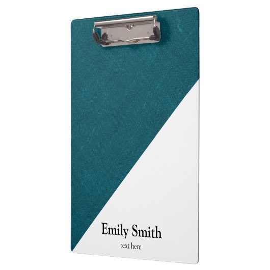 Name moderner geometrischer Farbblöcke Klemmbrett (Links)