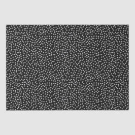 Name Moderner Niedlicher Polka Dot Black und White Seidenpapier