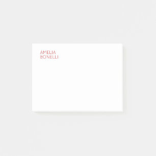 Name Modernes Minimalistisches Berufliches Schlich Post-it Klebezettel