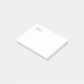 Name Modernes Minimalistisches Berufliches Schlich Post-it Klebezettel (angewinkelt)