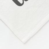 Name Monogram 39 Foto Collage Script weiß Fleecedecke (Ecke)